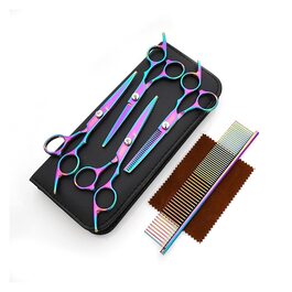 Набір професійних ножиць для стрижки собак: ножиці для стрижки та проріджування, для грумінгу та догляду за домашніми тваринами