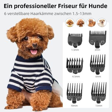 Професійна машинка для стрижки собак та котів KitSky Leise, бездротова, для довгошерстих порід