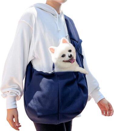 Сумка-переноска для собак та котів Walopola, ергономічна, для маленьких та середніх тварин, блакитна