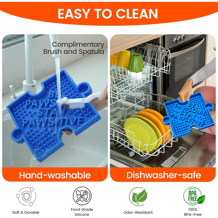 Іграшка-головоломка для собак та котів HowGo з 38+ присосками | Антиковзаюча, міцна іграшка-лабіринт з силікону без BPA | Зменшує нудьгу та тривогу (1 шт, Червоний) (2 Синій Жовтий)