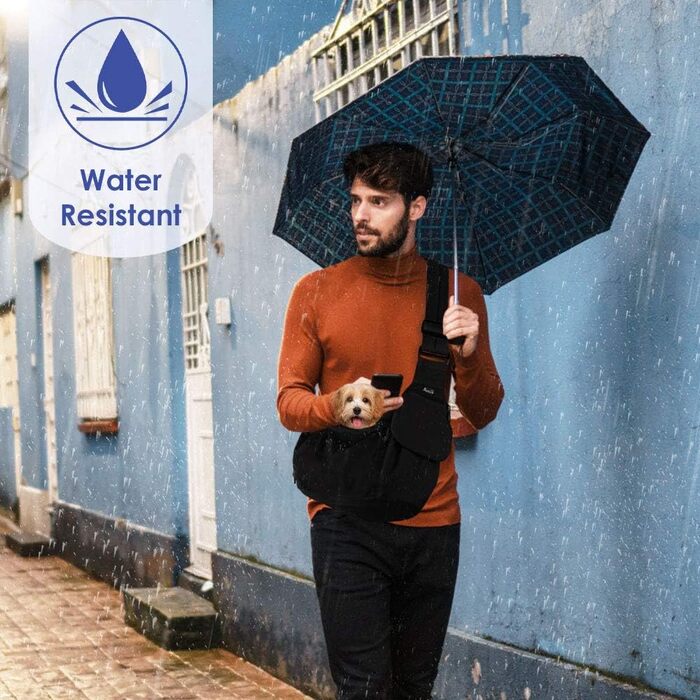 Сумка-переноска для домашніх тварин Lukovee, водовідштовхувальна, з підтримкою знизу, для цуценят і котів, передня кишеня на блискавці, ремінь безпеки, для малих собак