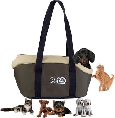 Транспортна сумка для собак та котів, велика, дихаюча, з ременем безпеки, коричнева