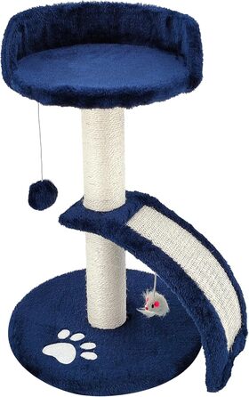 Дерев'яний кігтечка для котів Beltom® Kratzbaum, 54 см, блакитний