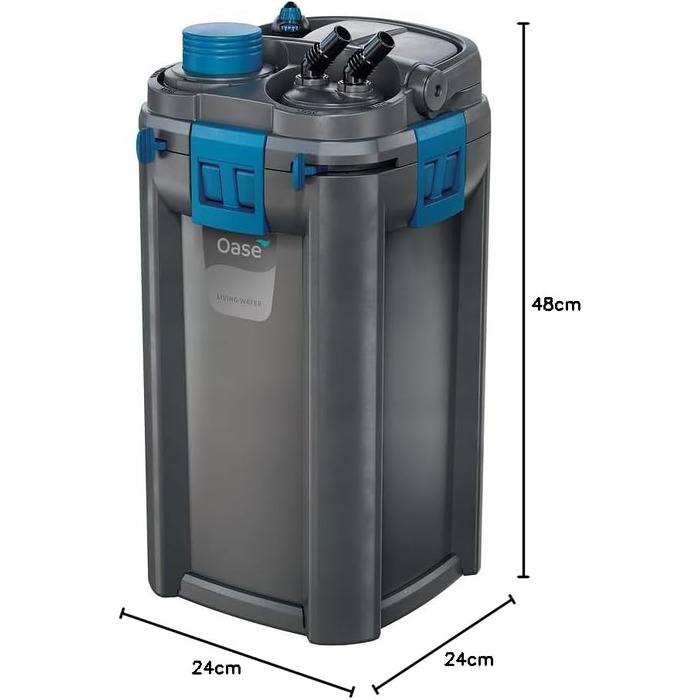 Зовнішній фільтр для акваріума OASE BioMaster² Thermo 600 з підігрівачем 300 Вт та передфільтром, для прісноводних та морських акваріумів до 600 л