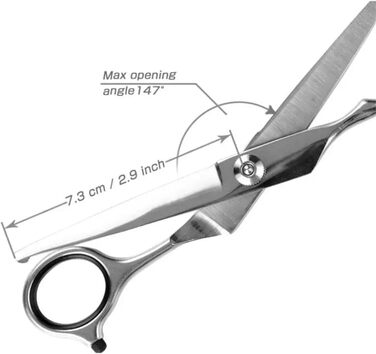 Професійна вигнута ножиця для грумінгу собак 6.88 дюймів - ножиці для собак з ергономічною ручкою, регульованим болтом, з нержавіючої сталі для собак, котів та інших домашніх тварин