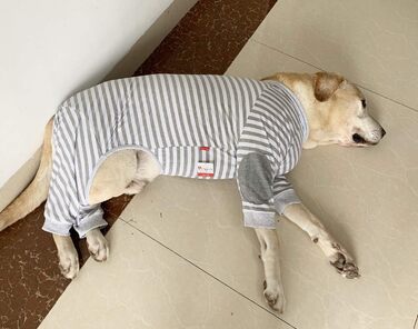 Піжама для собак BT Bear, плюшевий комбінезон для собак середнього та великого розміру, зручна, м'яка, дихаюча, на блискавці