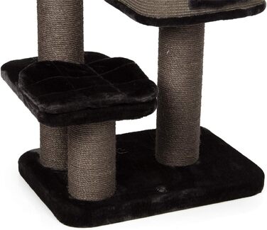 Дряпка для котів Kratzbaum Portland антрацит - велика, з міцними сизалевими стовпчиками, 69x47x124 см