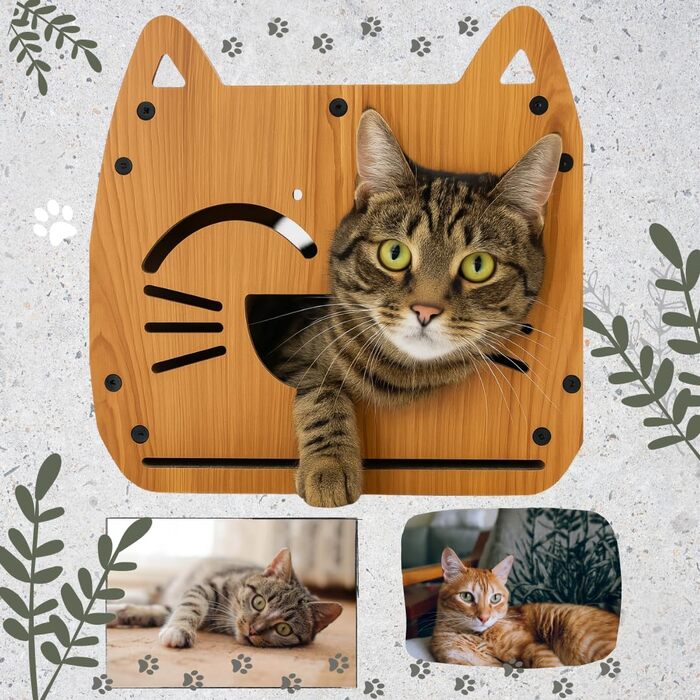 Будиночок для котів та кігтеточка Klein - екологічні меблі з картону, легкі, стабільні та компактні. Ідеально для маленьких квартир та котів будь-якого віку