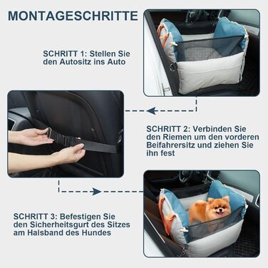 Автокрісло для собак Ownpets: зручне та безпечне автоліжко для маленьких та середніх собак, водонепроникне та стійке до подряпин