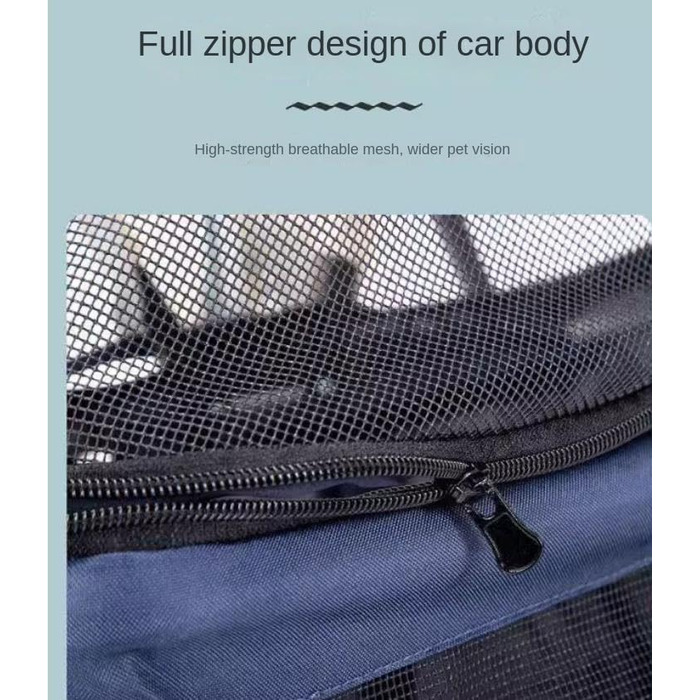 Дитяча коляска для тварин та дітей: зручна та портативна модель з підсклянниками, вантажопідйомність 10 кг