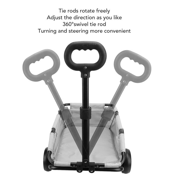 Дитяча коляска для собак, 4-колісна ручка, регульована коляска для малих та середніх собак, візок для джогінгу з собакою, коляска, водонепроникна з м'якою оббивкою сірого кольору