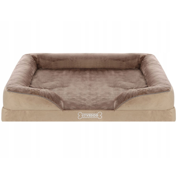 Ортопедичне ліжко для собак Lovedog, багатоколірне, 70 см x 55 см