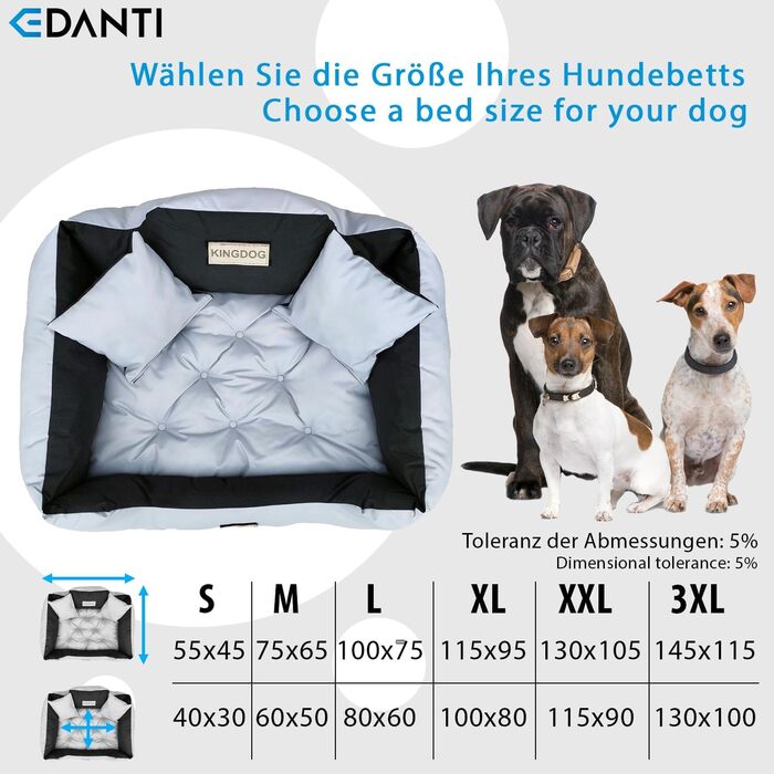 Персоналізоване ліжко-подушка для собак та котів з іменем, L-XL, 75x65 см, світло-сірий колір