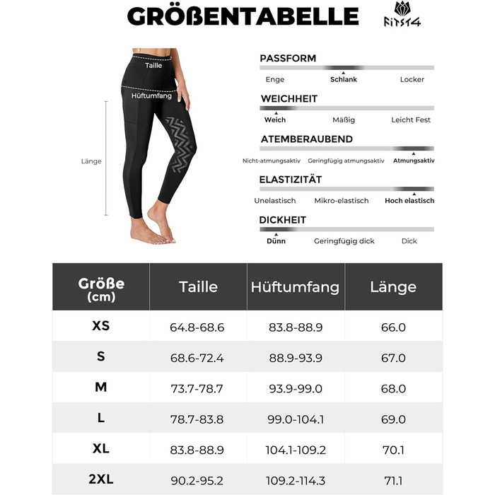 Спортивні штани для верхової їзди FitsT4 для жінок та дівчаток. Легінси для верхової їзди з силіконовими накладками на колінах, з боковими кишенями, дихаючі та еластичні. Ідеально підходять для верхової школи та їзди на велосипеді навесні/влітку. Чорний к