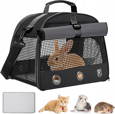 Складана повітропроникна сумка-переноска для морських свинок та кроликів