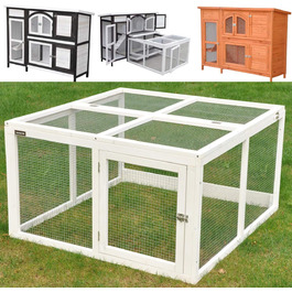 Freilaufgehege Nanook Jumbo для кроликів - розширення для клітки, 96 x 100 x 55 см, білий