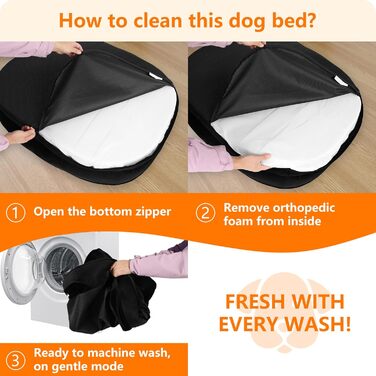 Ортопедичне ліжко для собак, диван-лежанка з валиком для шиї, кошик для собак з неслизьким дном, знімний та пральний, середні та великі породи, 106 x 79 x 17 см, оливковий колір