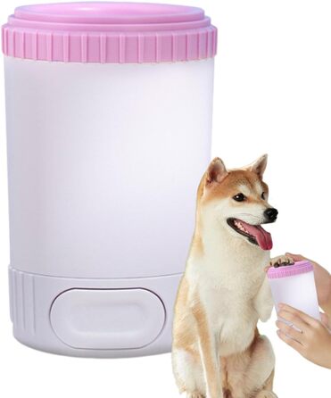 Миска для миття лап собак, очищувач лап, силіконовий мийник для лап, рожевий