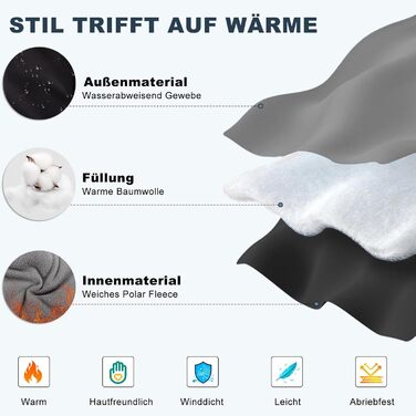 Водонепроникний зимовий теплий накид для собак FeimaX з отвором для шлейки, чорний, S