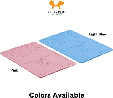 Підкладка під миску для собак та котів Mustafà Design, Італія, M, сіро-рожева (світло-сіра, світло-рожева)