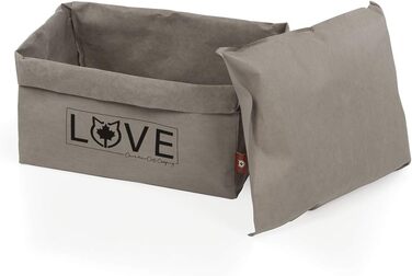 Ліжко для котів CanadianCat Katzenbett 45x35x35 см - затишне гніздо з картону та паперу