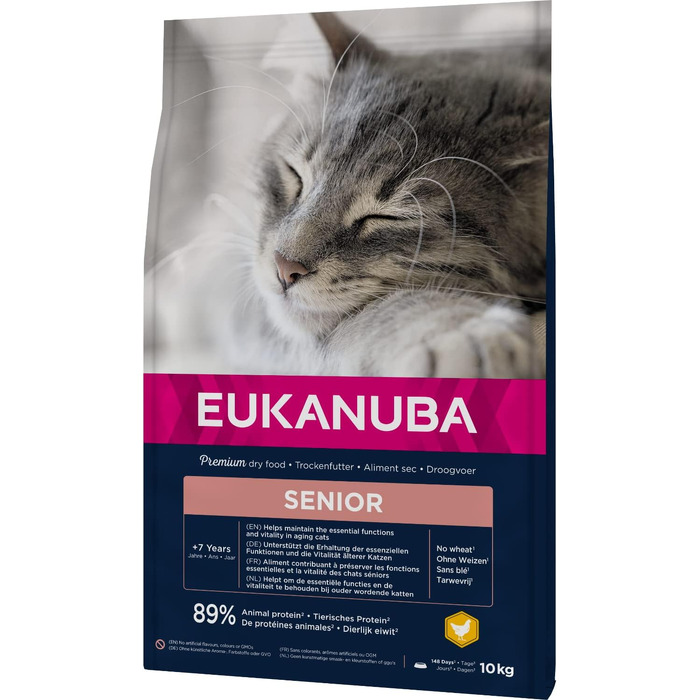 Сухий корм для літніх котів Eukanuba Senior, 10 кг