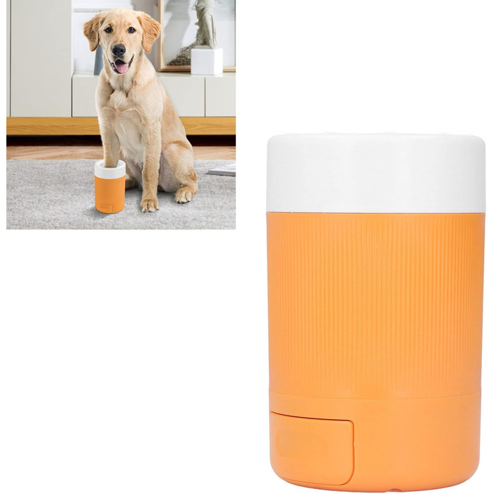 Очищувач лап для собак MENDUNER: для маленьких, середніх та великих порід (сірий, помаранчевий)