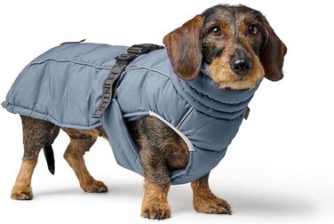 Теплий водовідштовхуючий теплий одяг для собак HUNTER Paxson для такс, колір карамель, розмір 40, з відбиваючими елементами