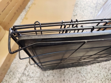 Клітка зі сталі з порошковим покриттям Ender для великих порід собак, 76 x 120 x 82 см