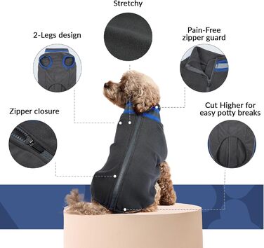 Пуловер для собак великих порід, тепла куртка з флісу, зимовий костюм для дому та вулиці (сірий, 2XL) XXL сірий