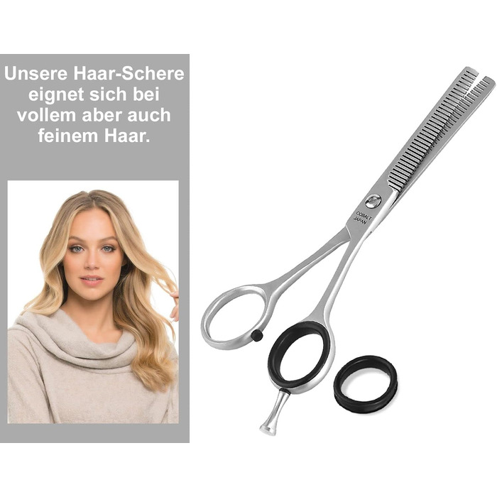 Професійні ножиці для волосся: фрiзурнi та модельювальні, нержавiюча сталь, 6 дюймiв (15,24 см) та 6,5 дюймiв (16,51 см), для перфектного зрiзу волосся