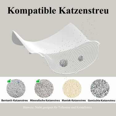 Автоматичний лоток для котів з самоочищенням, 10л, XL, білий