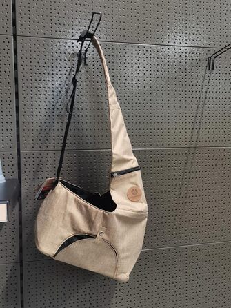 Рюкзак для собак Hunderucksack Kanga Beige, 44x20x20 см, поліестер, з вентиляцією, зручний для прогулянок
