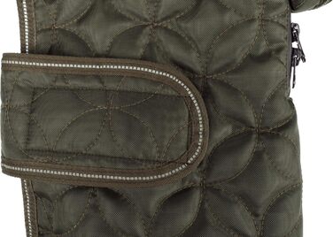 Зимовий теплий одяг для собак Flamingo Ushi Khaki, 45 см, водонепроникний, з флісовою підкладкою, світловідбиваючий, з отвором для шлейки