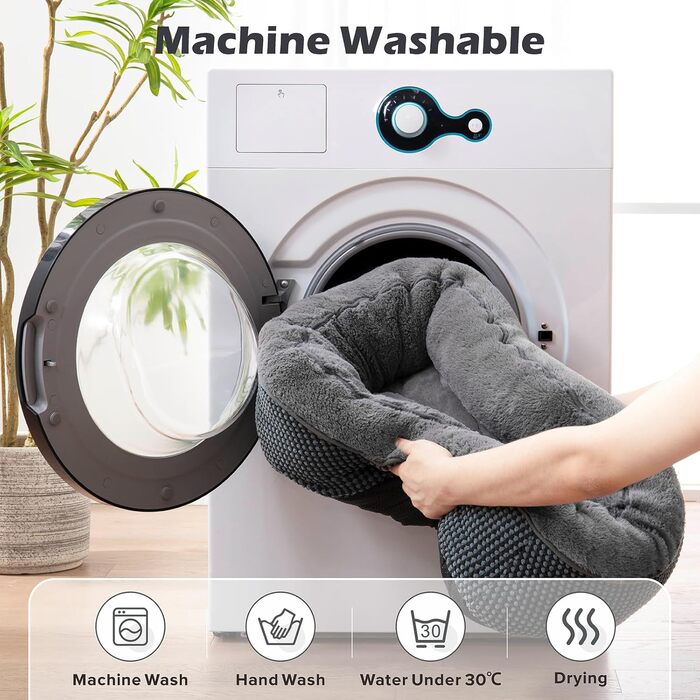 Ортопедичне ліжко для собак Invenco: велике, середнє, маленьке, прямокутне, миється, антиковзаюча підставка, сіре, 20x19x6 дюймів