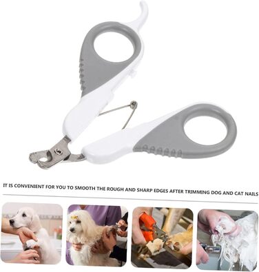 Кліпер для обрізання кігтів домашніх тварин BESPORTBLE - 2 шт. Ефективний інструмент для собак та котів. Ергономічний, портативний, для точного обрізання.