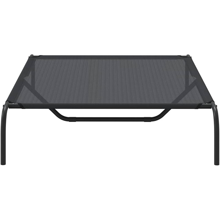 Підвищене ліжко для собак vidaXL 110x65x20 см, Textilene та сталь, для дому та вулиці