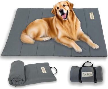 Водонепроникний килимок для собак EpicRove 110x68 см – неслизький, миючий, для подорожей, авто, кімнат для собак та котів (сірий)