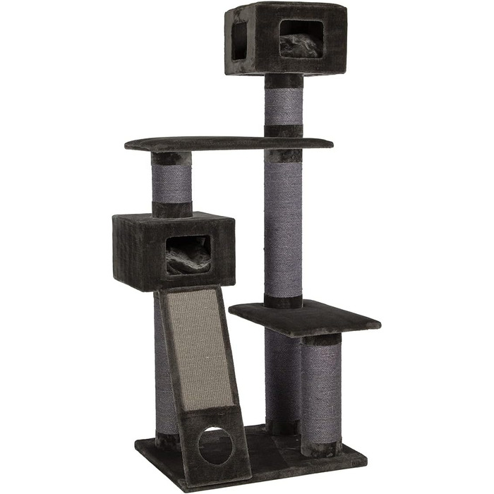 Котячий будиночок Kratzbaum Maine Coon 209 сірий XXL - міцний, великий, стабільний, з товстими сизаловими стовпами (діаметр ~20 см)