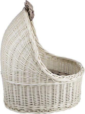 Кремова плетена хатинка для тварин з лози e-wicker24