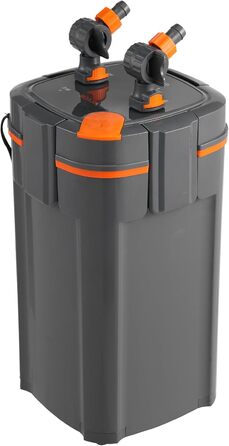 VEVOR Фільтр для акваріума 225 GPH, 2-ступеневий каністровий фільтр 208 л, ультратихий внутрішній фільтр з УФ-захистом, занурюваний багатофункціональний фільтр для акваріумів, 10 Вт