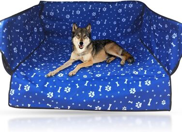 Захист для багажника автомобіля PETCUTE для собак з боковим захистом, універсальний килимок для багажника, водовідштовхуючий, стійкий до подряпин, для універсалів, мінівенів та SUV (Блакитний)