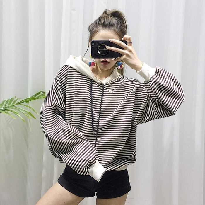 Світшот з капюшоном для собак (маленьких, середніх та великих), окремо продається одяг для власників, смугастий, для хлопчиків та дівчаток, підходить для котів та собак, розмір M - обхват грудей 42.5 см.