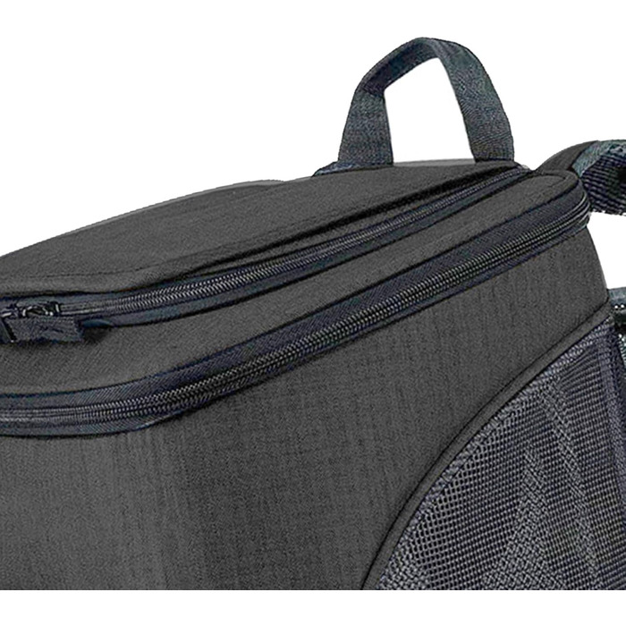 Рюкзак-переноска для котів RASTKY, складана переноска для тварин, міцна переноска для собак та малих тварин до 8 кг, ідеально підходить для візитів до ветеринара, прогулянок у парку, сірий (чорний)