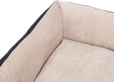 Крісло-ліжко для собак Buddy, чорне, M (85x70 см), знімний чохол