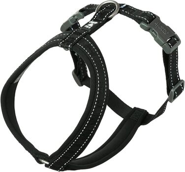 Hurtta Casual Y-шлея ECO для собак, комфортна, екологічна, розмір 45-55 см, чорна (Raven)