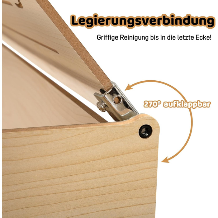 Клітка для хом'яків, морських свинок та шиншил, з відкривною кришкою та вентиляційними отворами