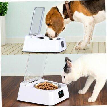Автоматичний годівниця для котів та собак Kisangel з інфрачервоною індукцією, велике завантаження, антиковзаюча основа