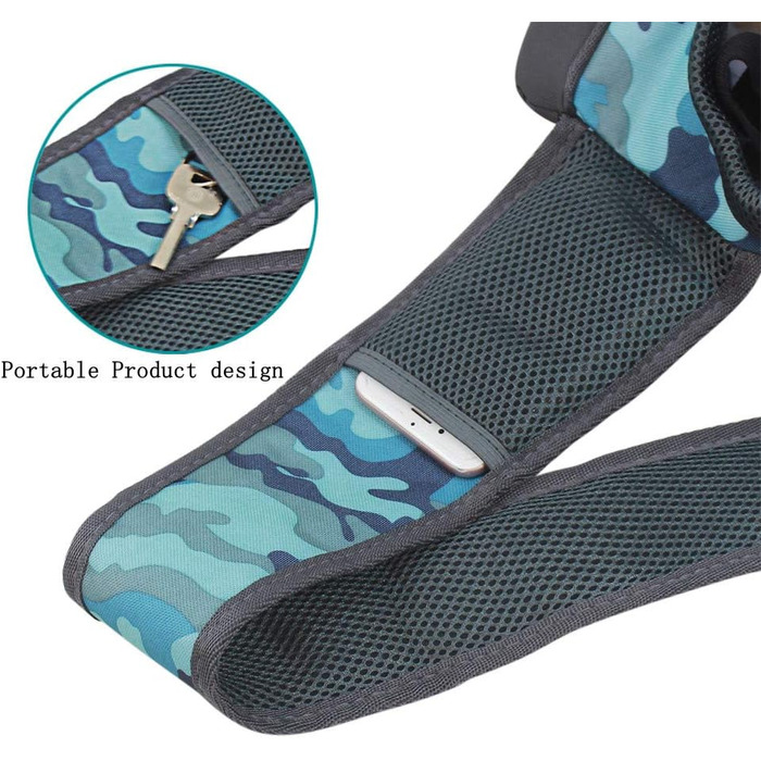 Сумка-переноска для собак і котів, блакизне камуфляжне забарвлення, до 2.5 кг