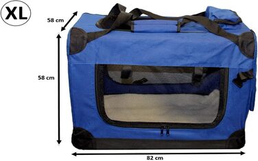 Складана переноска для собак Walexo, переноска для котів, блакитна XL